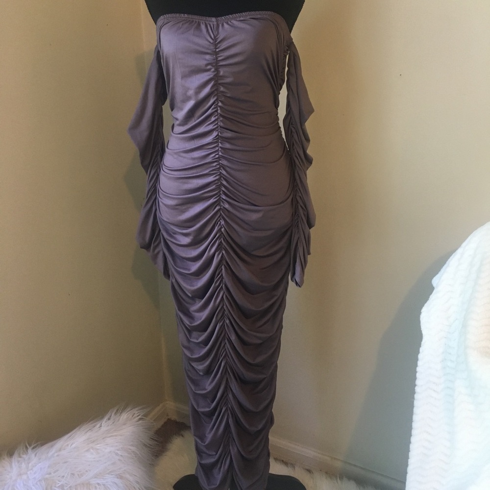 Formal ruched dress